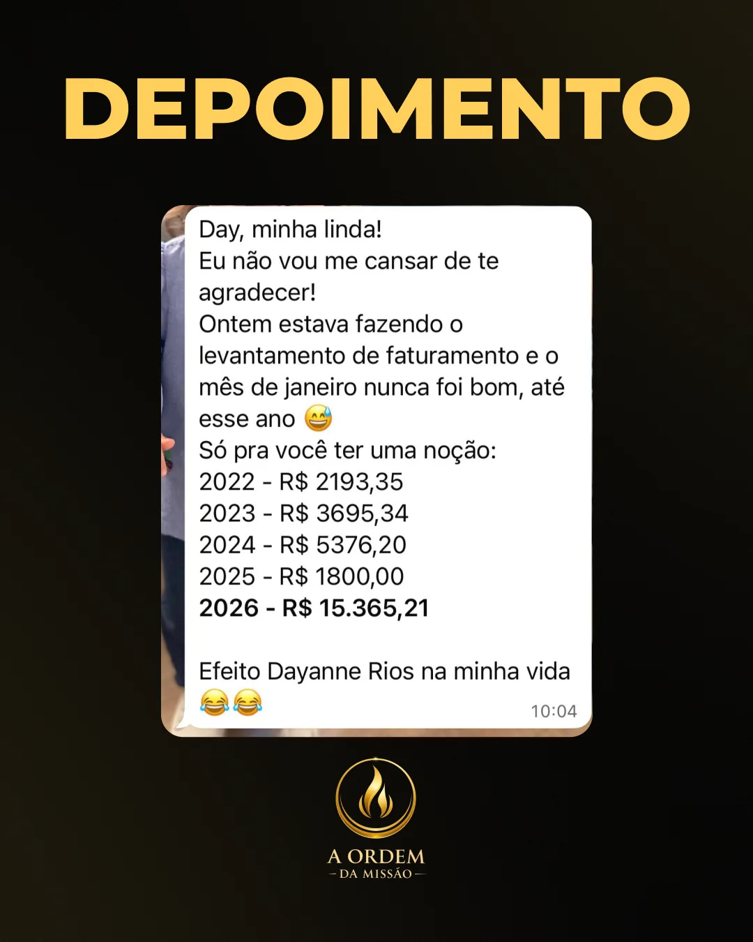 Depoimento de aluna 15