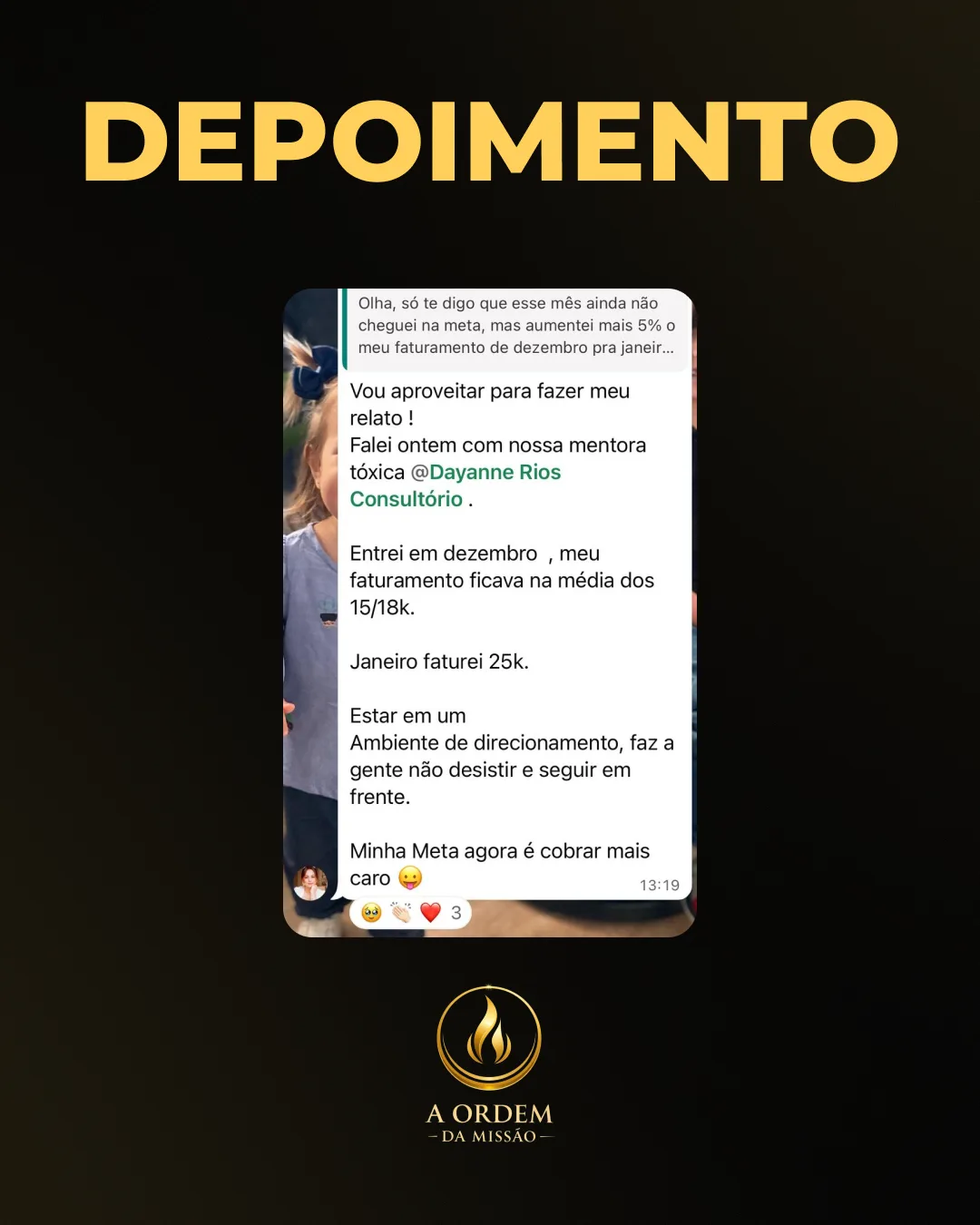 Depoimento de aluna 16